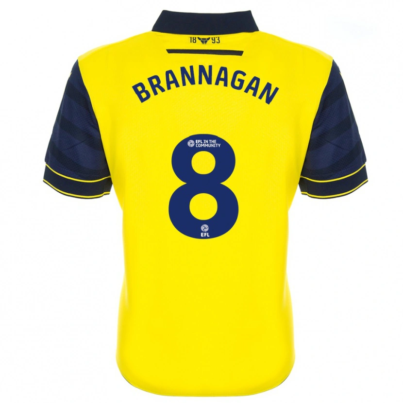 Danxen Women Cameron Brannagan #8 Yellow Navy Home Jersey 2025/26 T-Shirt