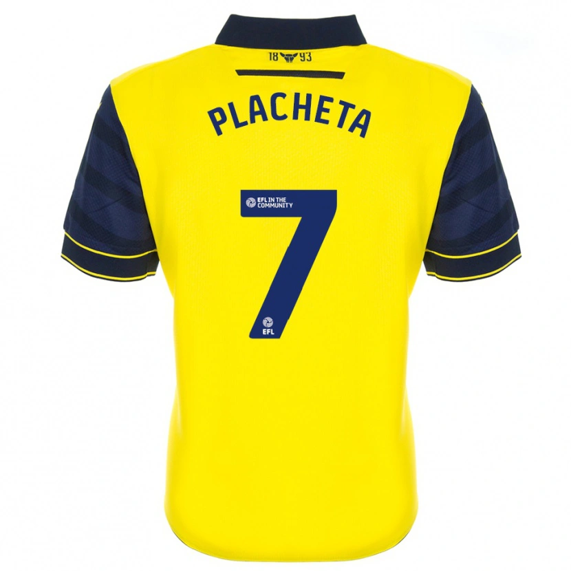 Danxen Women Przemyslaw Placheta #7 Yellow Navy Home Jersey 2025/26 T-Shirt