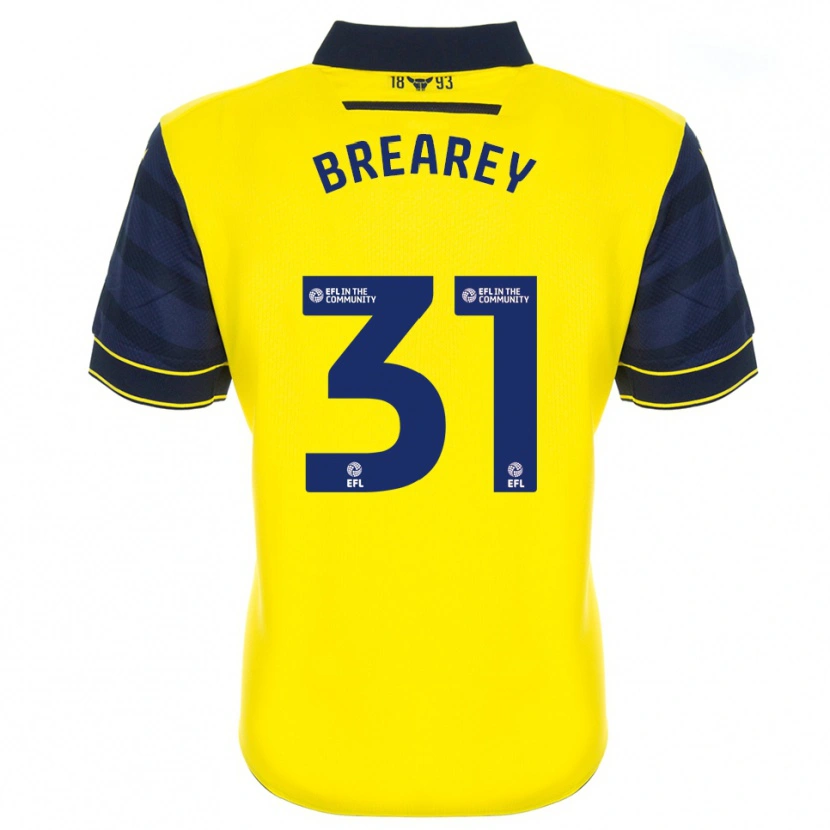 Danxen Women Eddie Brearey #31 Yellow Navy Home Jersey 2025/26 T-Shirt