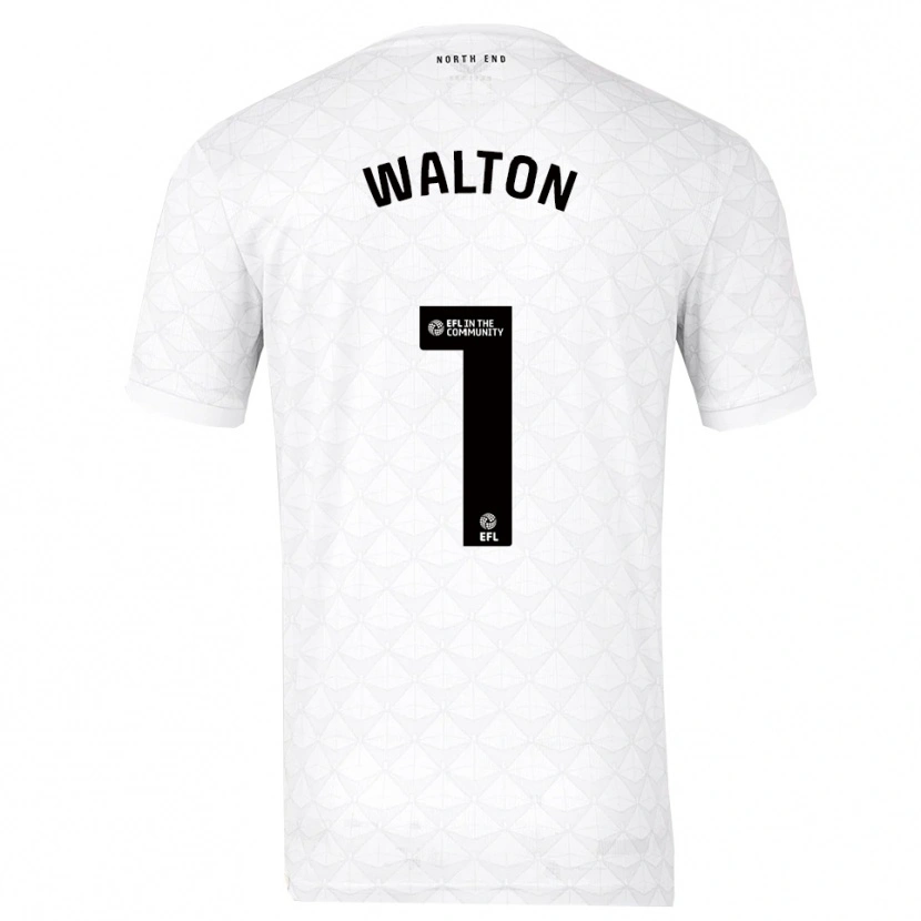 Danxen Women Jack Walton #1 White Red Home Jersey 2025/26 T-Shirt