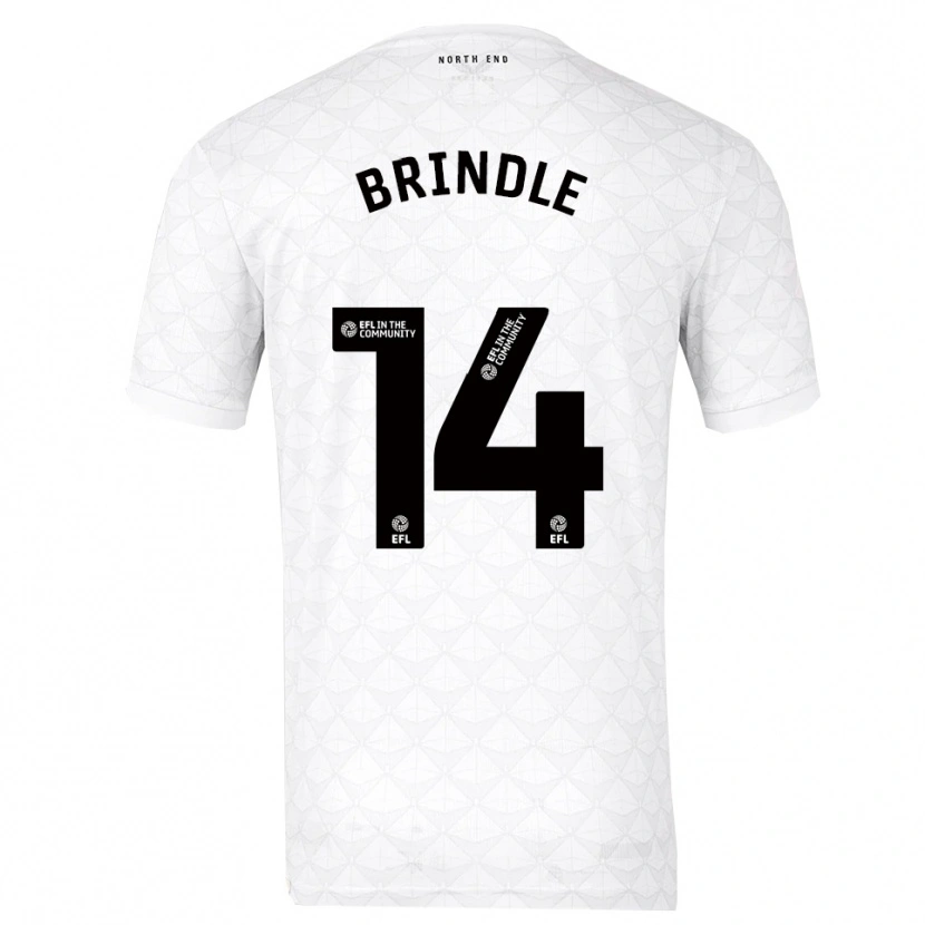 Danxen Women Jonny Brindle #14 White Red Home Jersey 2025/26 T-Shirt