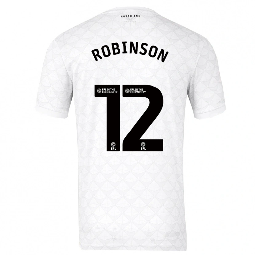 Danxen Women Ben Robinson #12 White Red Home Jersey 2025/26 T-Shirt