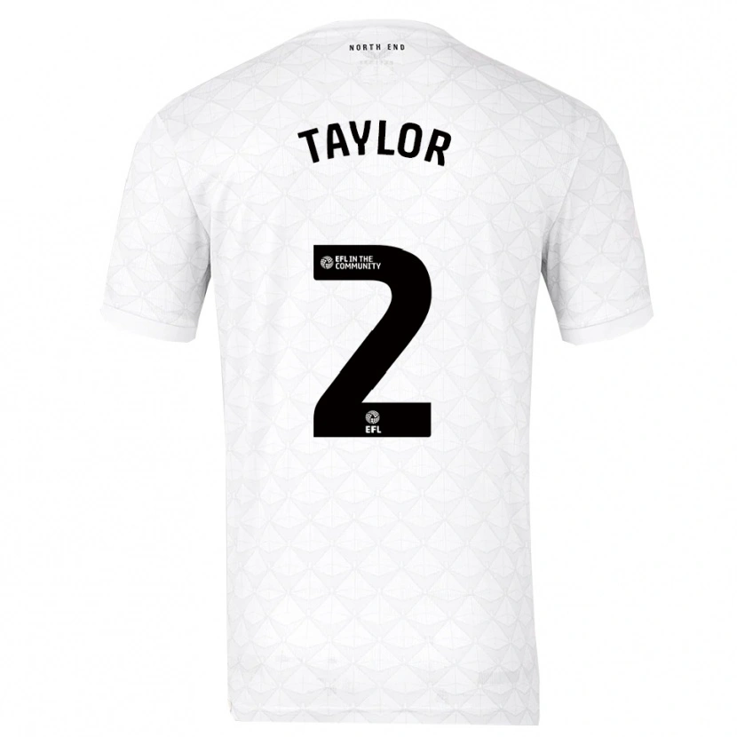 Danxen Women Alex Taylor #2 White Red Home Jersey 2025/26 T-Shirt