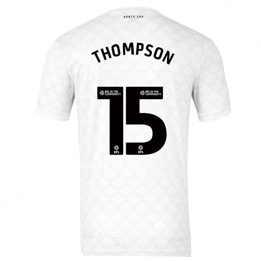 Danxen Women Jordan Thompson #15 White Red Home Jersey 2025/26 T-Shirt