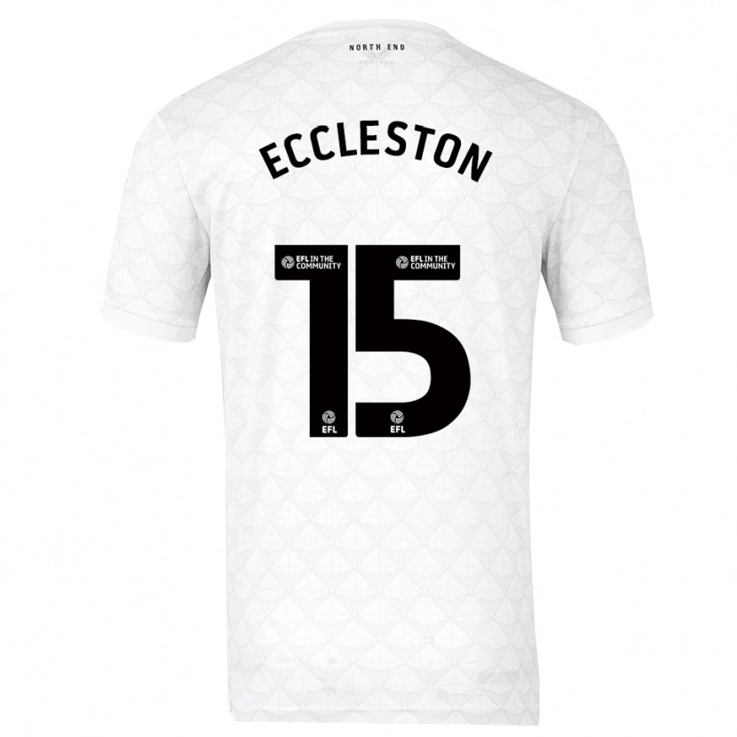 Danxen Women Ethan Eccleston #15 White Red Home Jersey 2025/26 T-Shirt