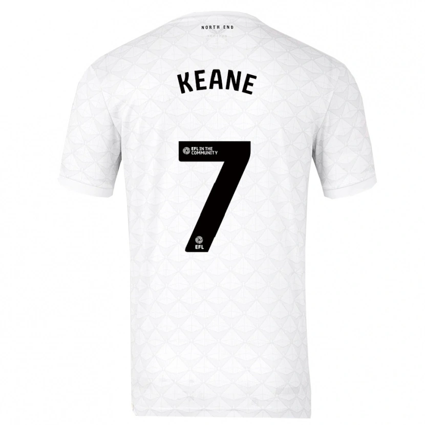 Danxen Women Will Keane #7 White Red Home Jersey 2025/26 T-Shirt