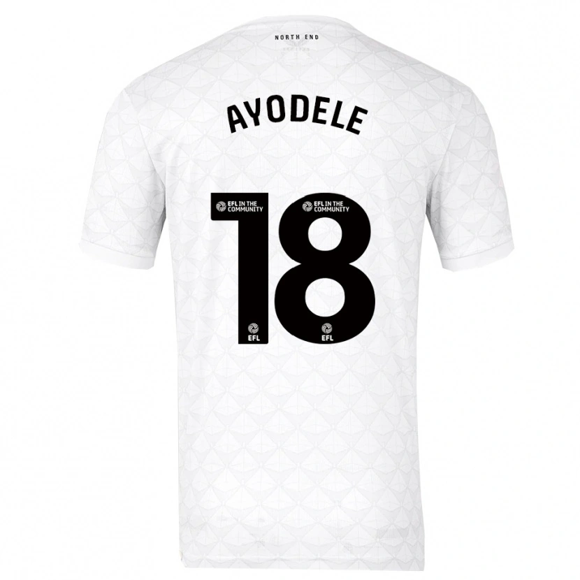 Danxen Women Michael Ayodele #18 White Red Home Jersey 2025/26 T-Shirt