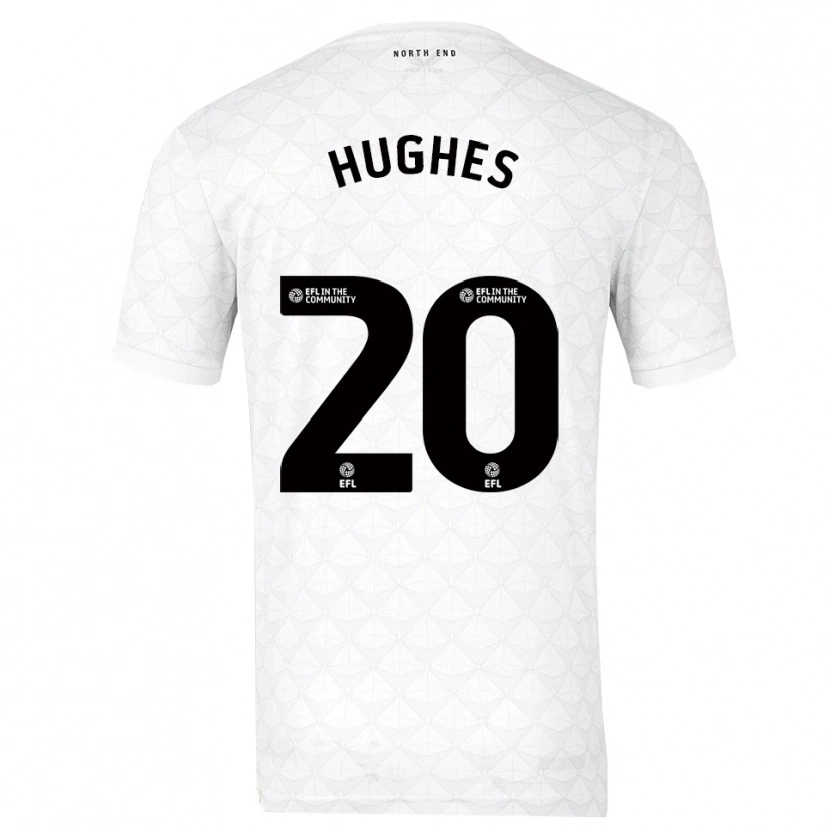 Danxen Women Amy Hughes #20 White Red Home Jersey 2025/26 T-Shirt