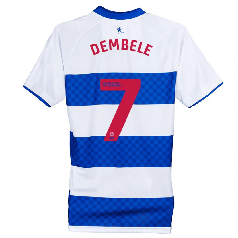 Danxen Women Karamoko Dembélé #7 Blue White Home Jersey 2025/26 T-Shirt