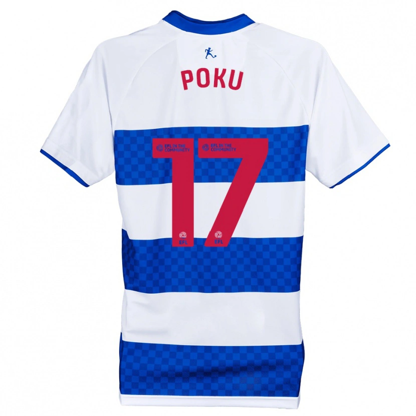 Danxen Women Kwame Poku #17 Blue White Home Jersey 2025/26 T-Shirt