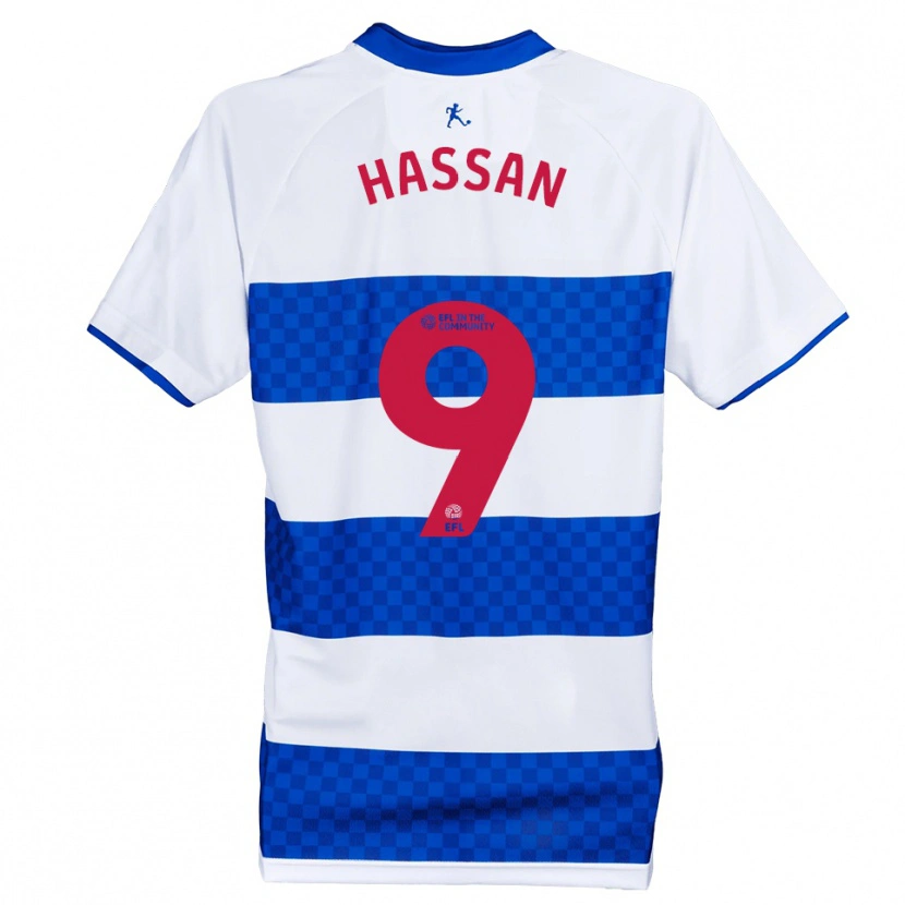 Danxen Women Ridwan Hassan #9 Blue White Home Jersey 2025/26 T-Shirt