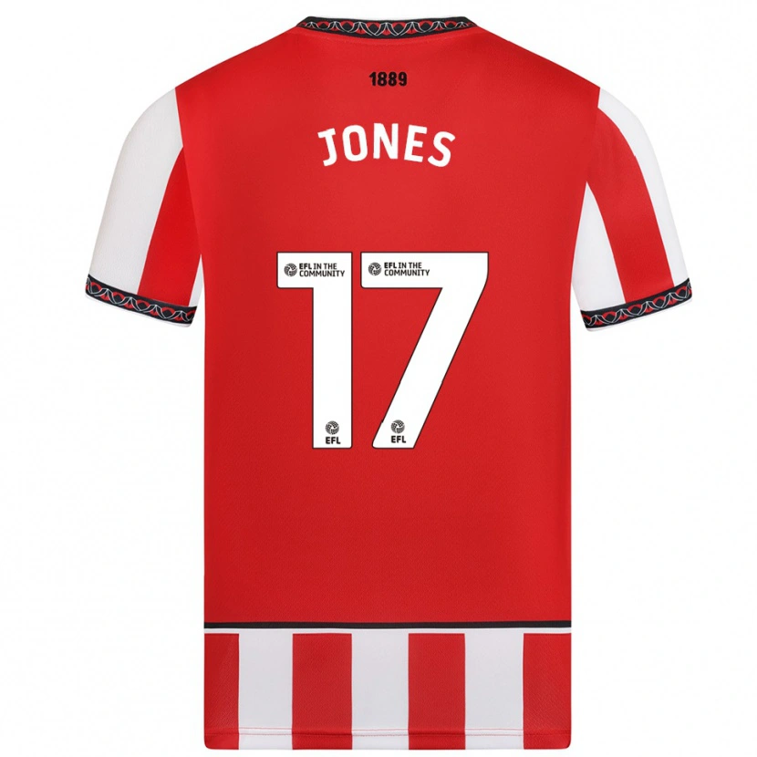 Danxen Women Frankie Jones #17 Red White Home Jersey 2025/26 T-Shirt