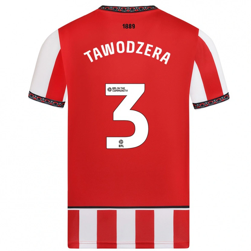 Danxen Women Dylan Tawodzera #3 Red White Home Jersey 2025/26 T-Shirt