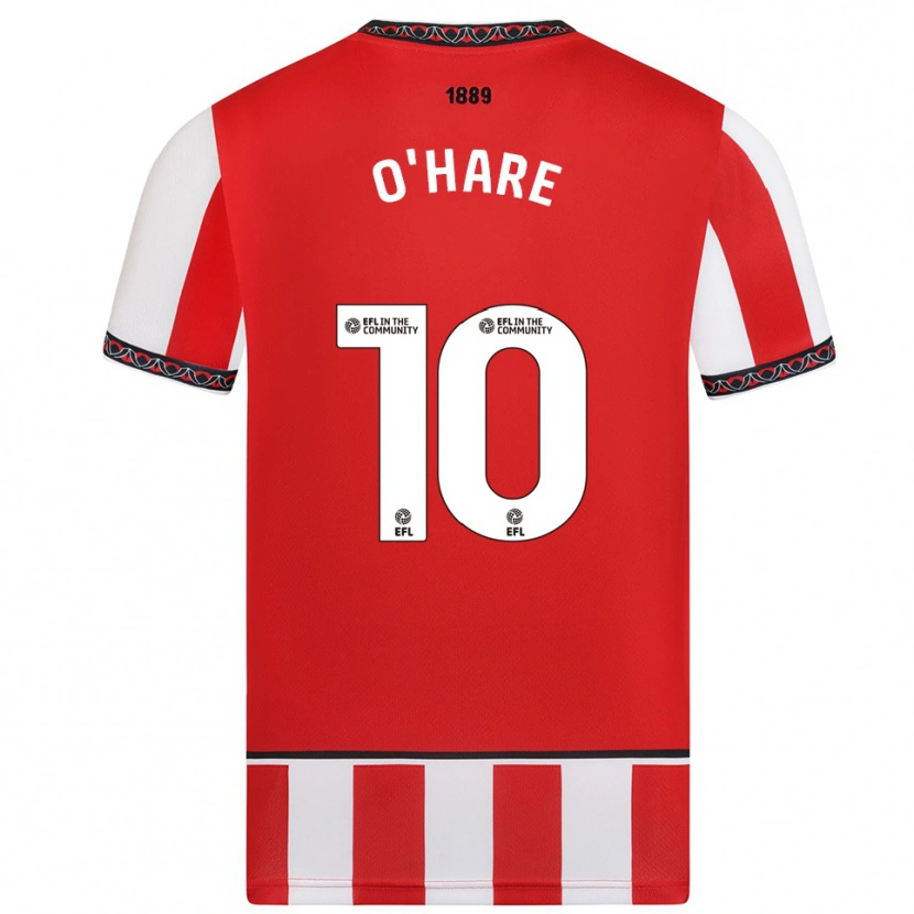 Danxen Women Callum O'hare #10 Red White Home Jersey 2025/26 T-Shirt