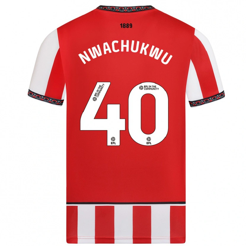 Danxen Women Christian Nwachukwu #40 Red White Home Jersey 2025/26 T-Shirt