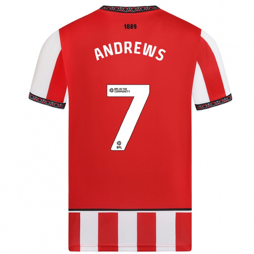 Danxen Women Amy Andrews #7 Red White Home Jersey 2025/26 T-Shirt