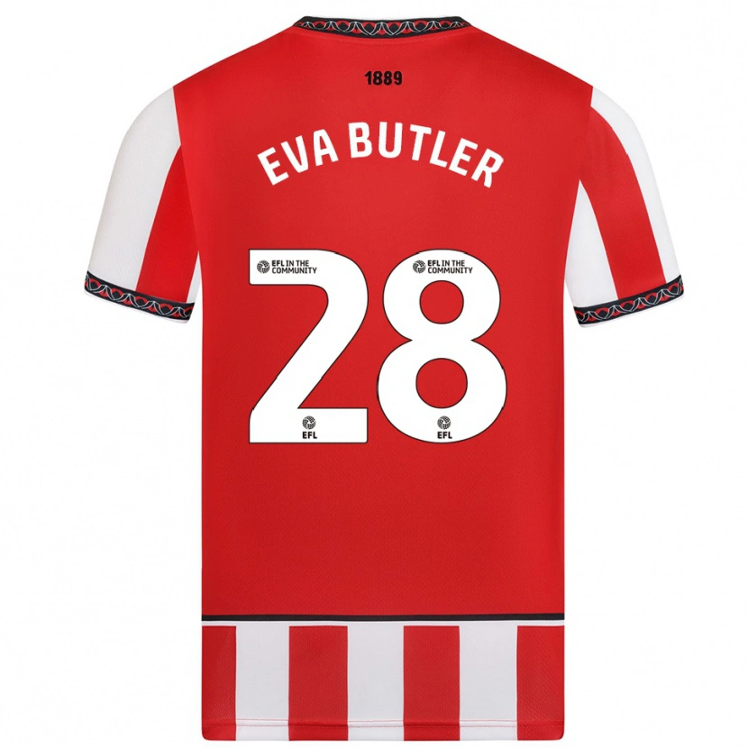 Danxen Women Eva Butler #28 Red White Home Jersey 2025/26 T-Shirt