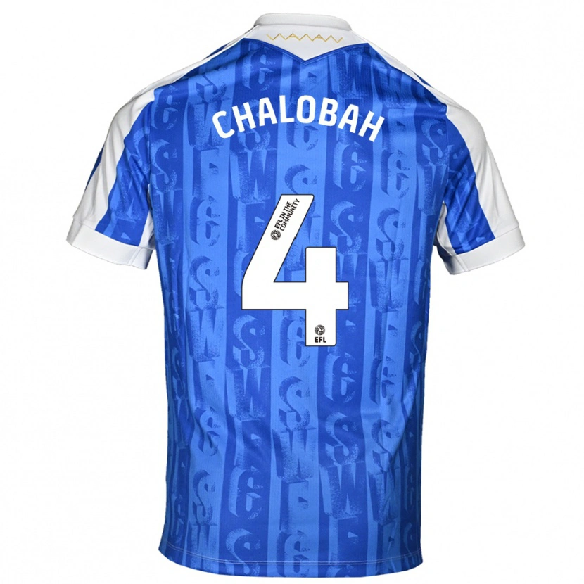 Danxen Women Nathaniel Chalobah #4 Blue White Home Jersey 2025/26 T-Shirt