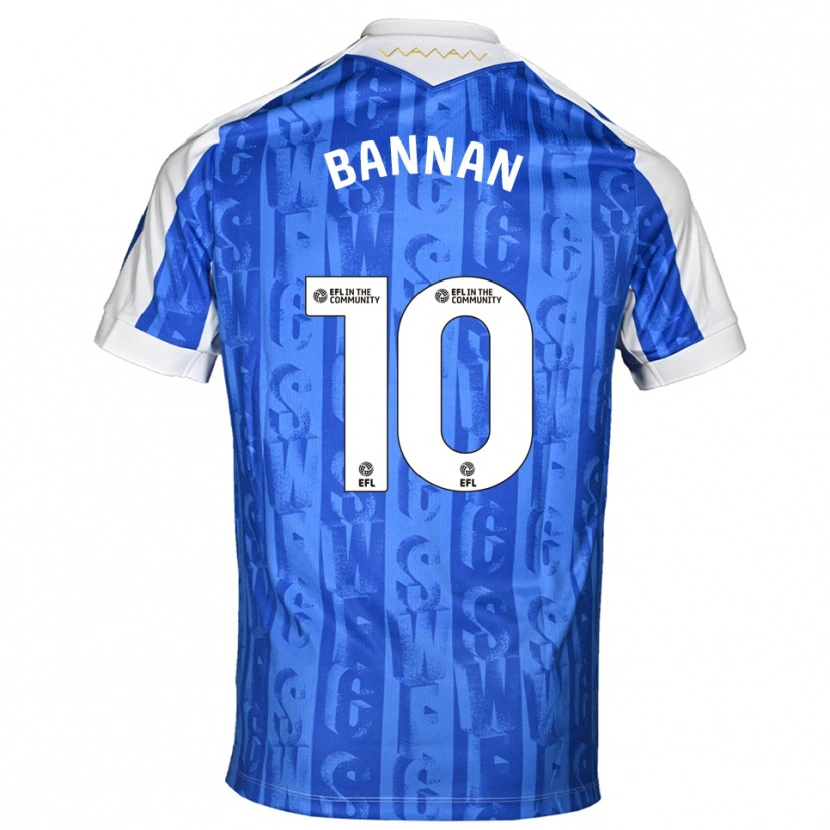 Danxen Women Barry Bannan #10 Blue White Home Jersey 2025/26 T-Shirt