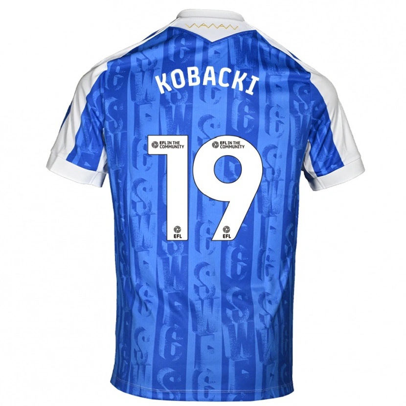 Danxen Women Olaf Kobacki #19 Blue White Home Jersey 2025/26 T-Shirt