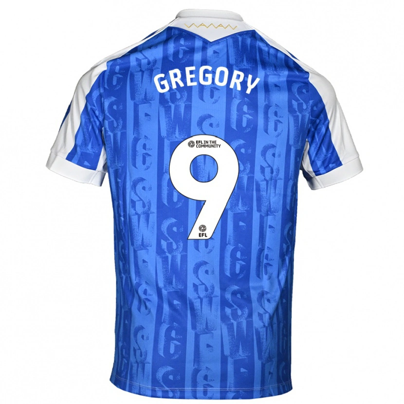 Danxen Women Lee Gregory #9 Blue White Home Jersey 2025/26 T-Shirt