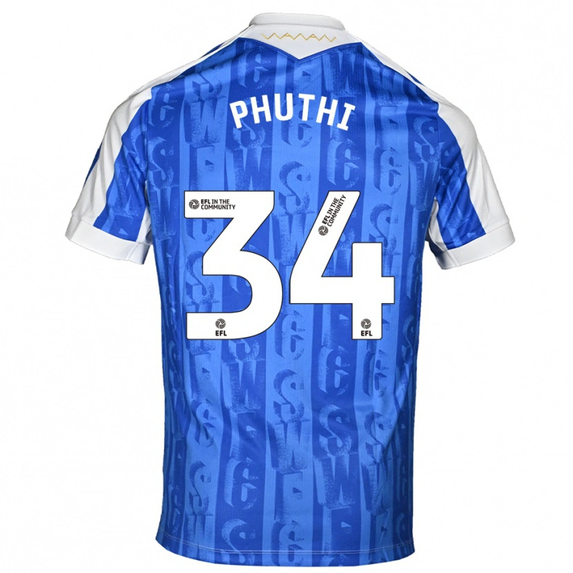 Danxen Women Joey Phuthi #34 Blue White Home Jersey 2025/26 T-Shirt