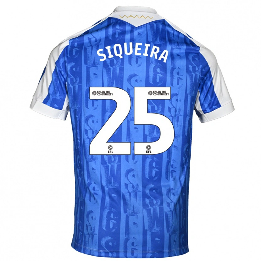 Danxen Women Guilherme Siqueira #25 Blue White Home Jersey 2025/26 T-Shirt