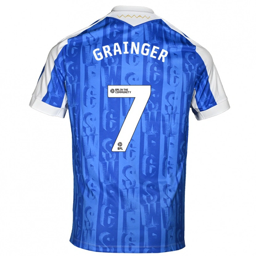 Danxen Women William Grainger #7 Blue White Home Jersey 2025/26 T-Shirt