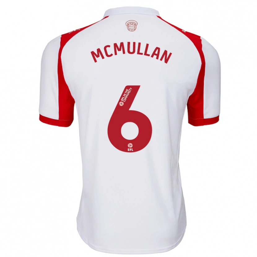 Danxen Women Korban Mcmullan #6 White Red Home Jersey 2025/26 T-Shirt