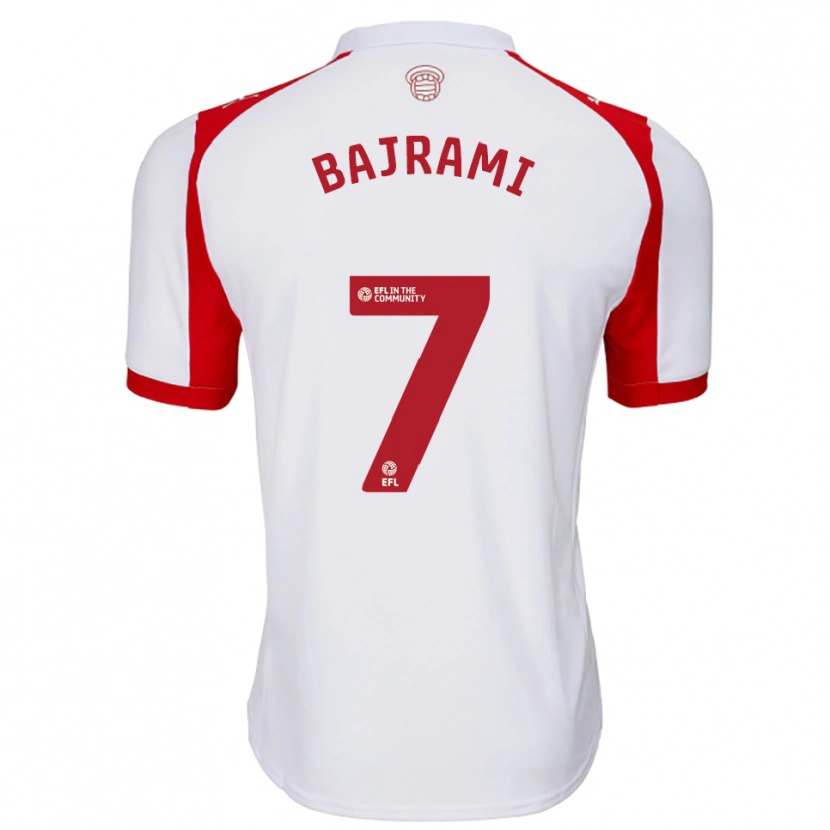 Danxen Women Klevi Bariami #7 White Red Home Jersey 2025/26 T-Shirt