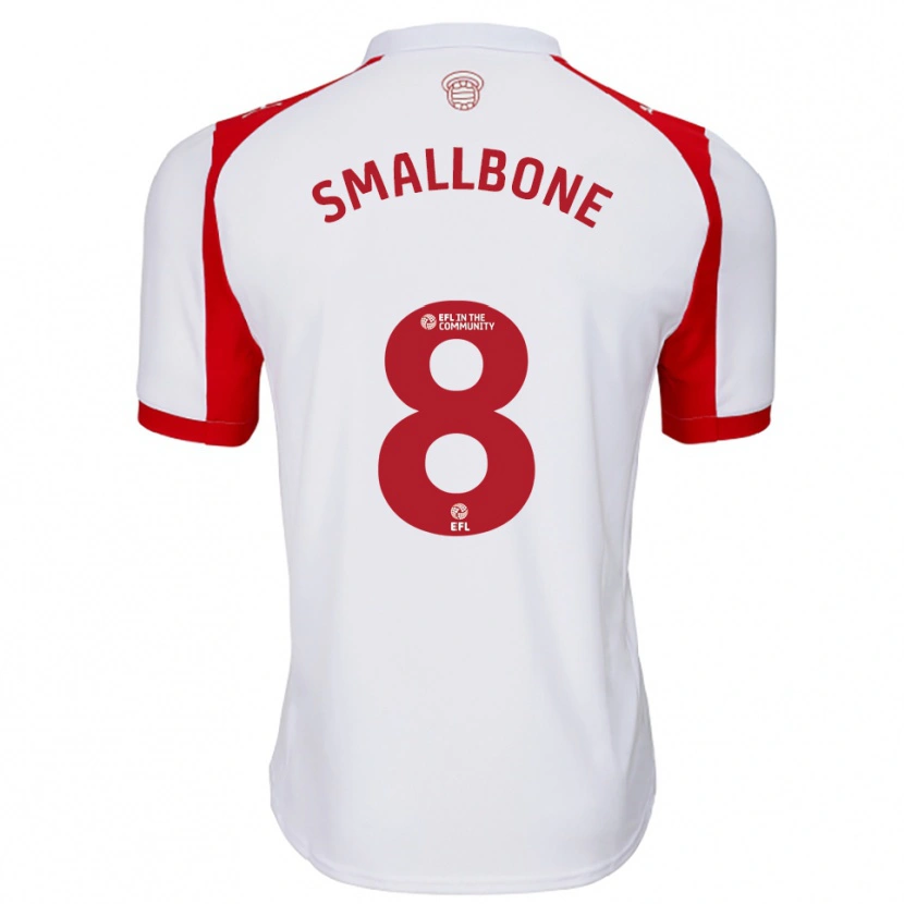 Danxen Women Will Smallbone #8 White Red Home Jersey 2025/26 T-Shirt