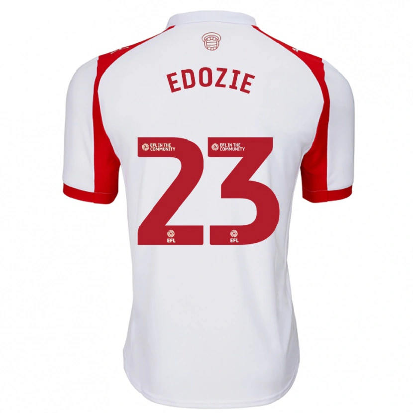 Danxen Women Samuel Edozie #23 White Red Home Jersey 2025/26 T-Shirt