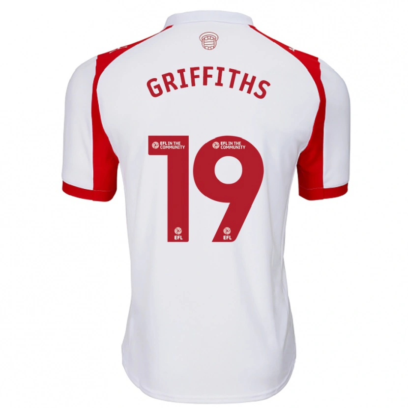 Danxen Women Alice Griffiths #19 White Red Home Jersey 2025/26 T-Shirt