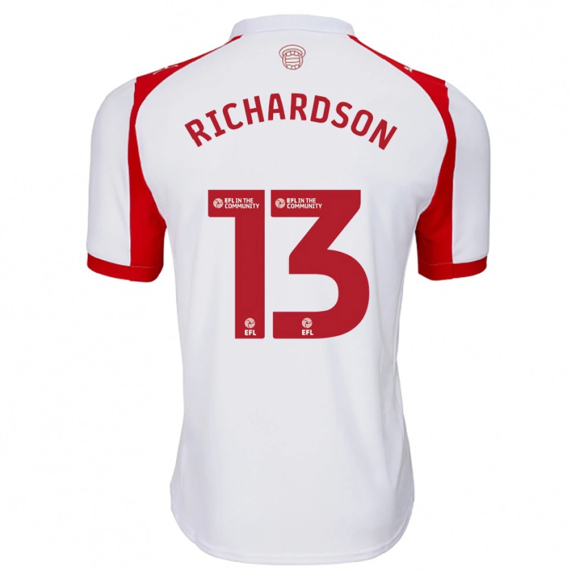 Danxen Women Cale Richardson #13 White Red Home Jersey 2025/26 T-Shirt