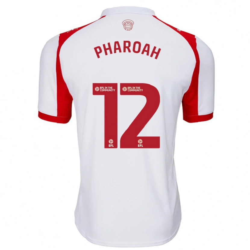 Danxen Women Sophia Pharoah #12 White Red Home Jersey 2025/26 T-Shirt