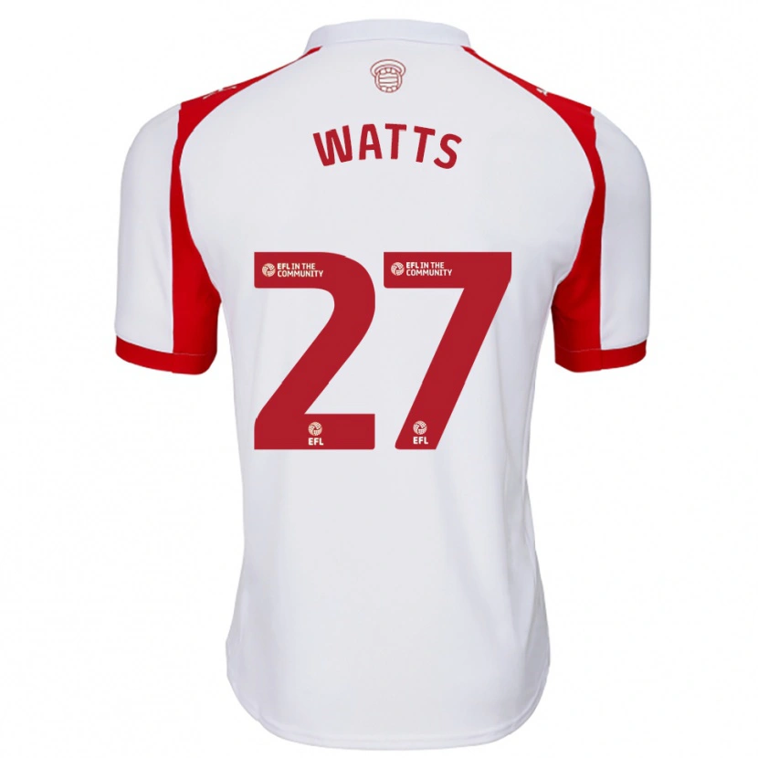 Danxen Women Isabel Watts #27 White Red Home Jersey 2025/26 T-Shirt