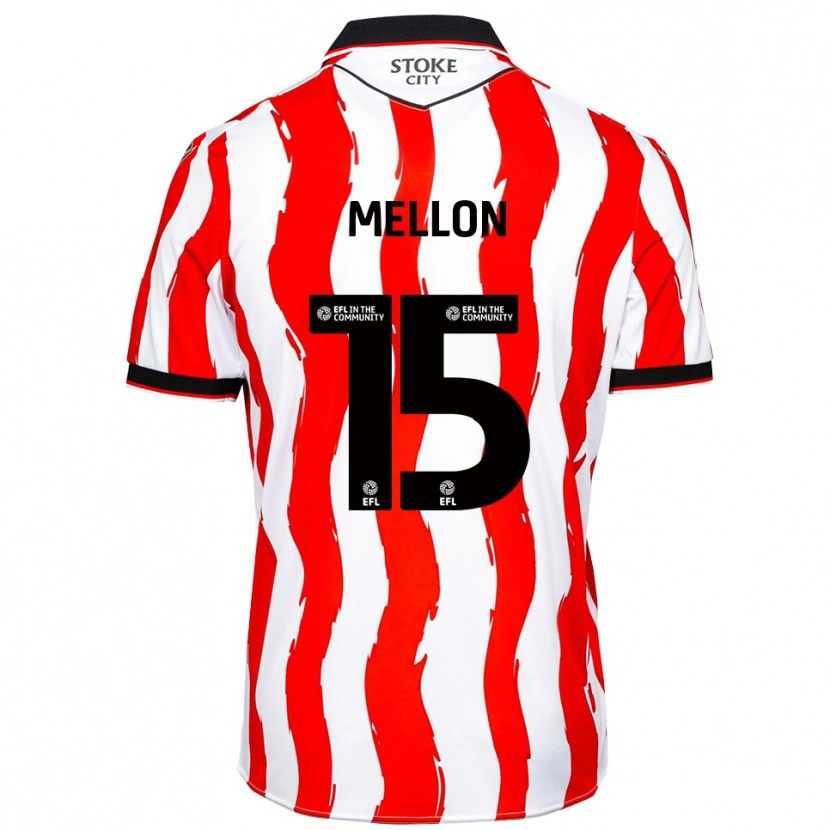 Danxen Women Luke Mellon #15 White Red Home Jersey 2025/26 T-Shirt