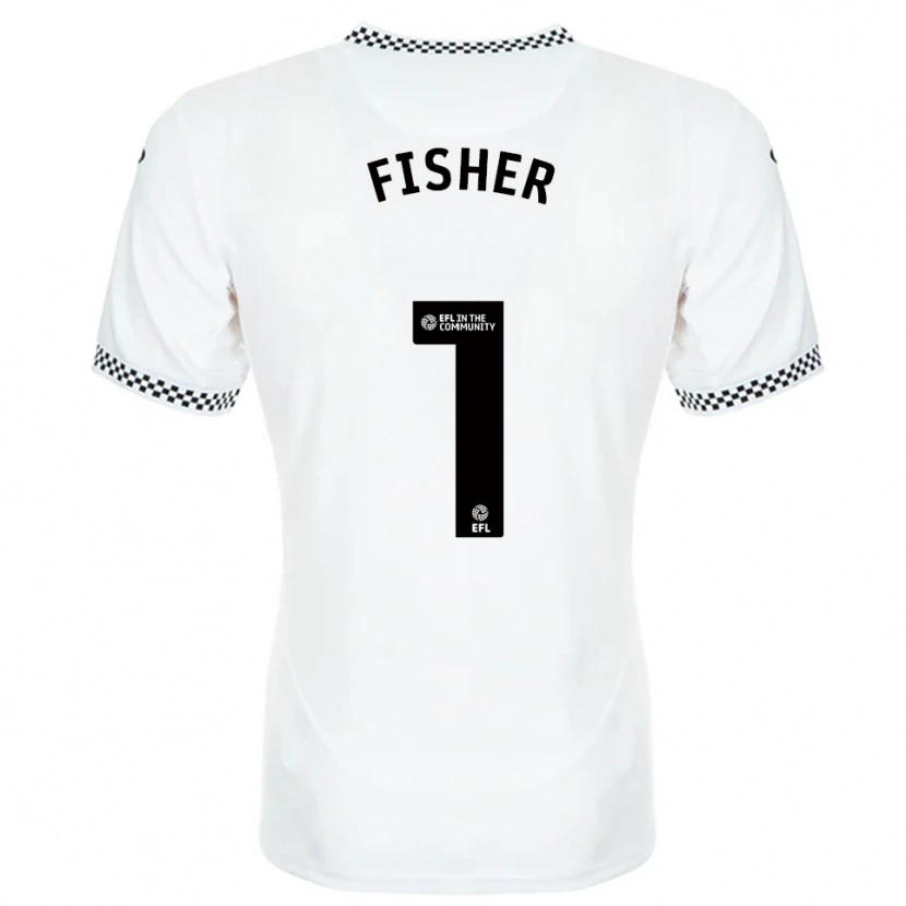 Danxen Women Andy Fisher #1 White Orange Home Jersey 2025/26 T-Shirt