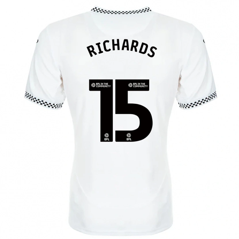 Danxen Women Emily Richards #15 White Orange Home Jersey 2025/26 T-Shirt