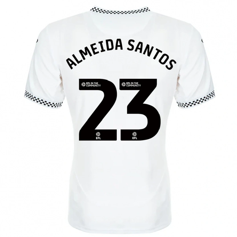 Danxen Women Ricardo Santos #23 White Orange Home Jersey 2025/26 T-Shirt