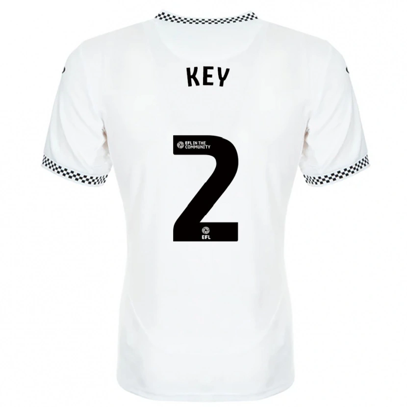 Danxen Women Josh Key #2 White Orange Home Jersey 2025/26 T-Shirt