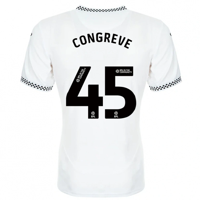 Danxen Women Cameron Congreve #45 White Orange Home Jersey 2025/26 T-Shirt