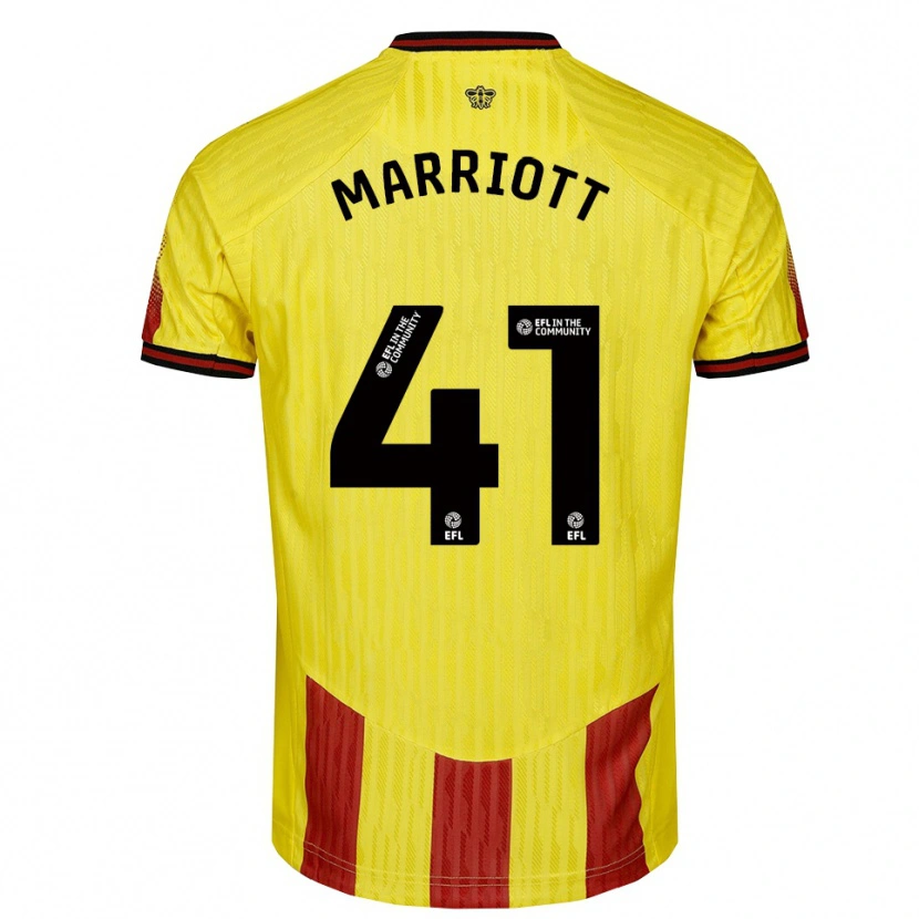 Danxen Women Alfie Marriott #41 Yellow Red Home Jersey 2025/26 T-Shirt