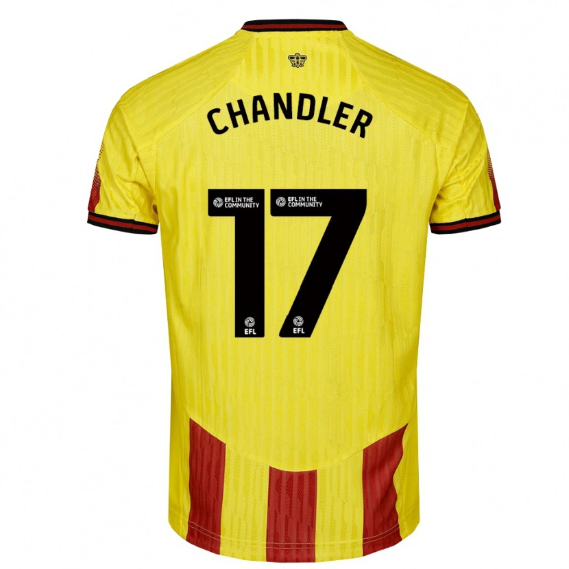 Danxen Women Megan Chandler #17 Yellow Red Home Jersey 2025/26 T-Shirt