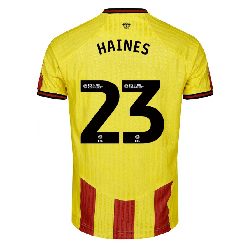 Danxen Women Coral-Jade Haines #23 Yellow Red Home Jersey 2025/26 T-Shirt