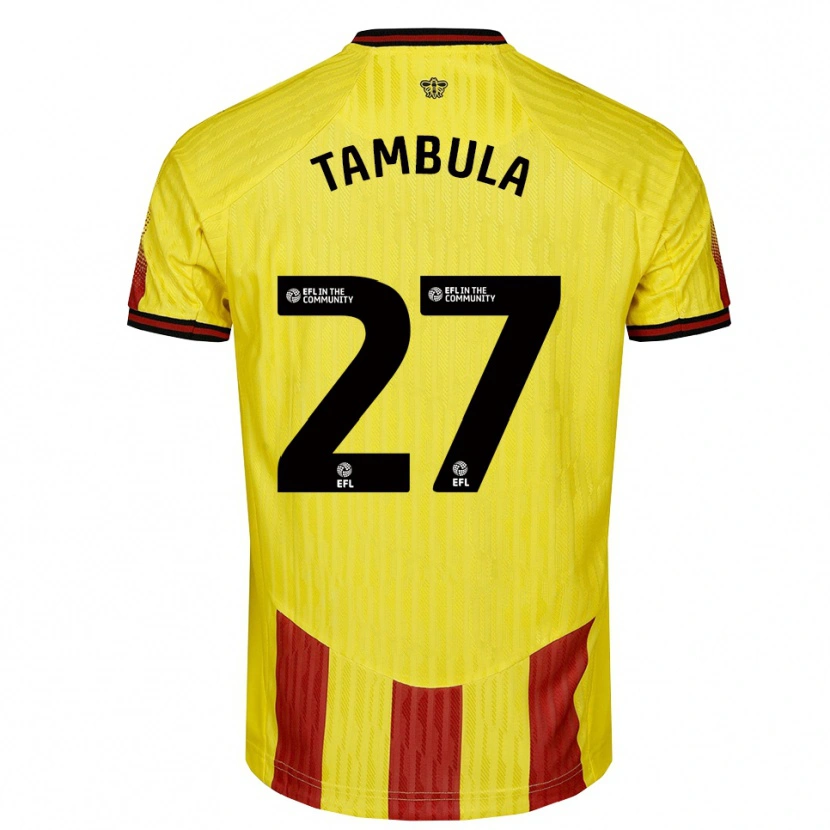 Danxen Women Chloe Tambula #27 Yellow Red Home Jersey 2025/26 T-Shirt