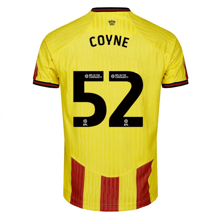Danxen Women Aidan Coyne #52 Yellow Red Home Jersey 2025/26 T-Shirt