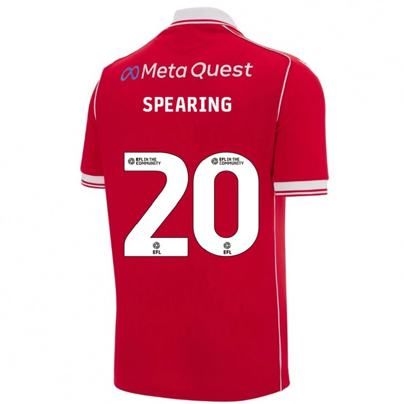 Danxen Women Natasha Spearing #20 Red White Home Jersey 2025/26 T-Shirt