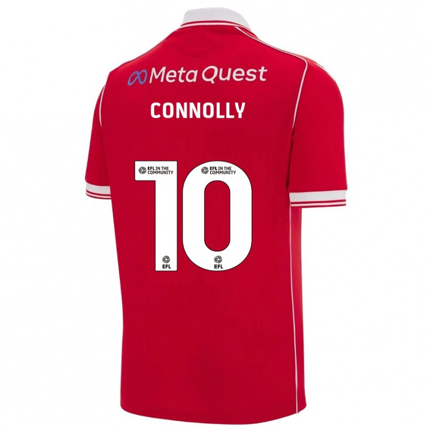 Danxen Women Anthony Connolly #10 Red White Home Jersey 2025/26 T-Shirt