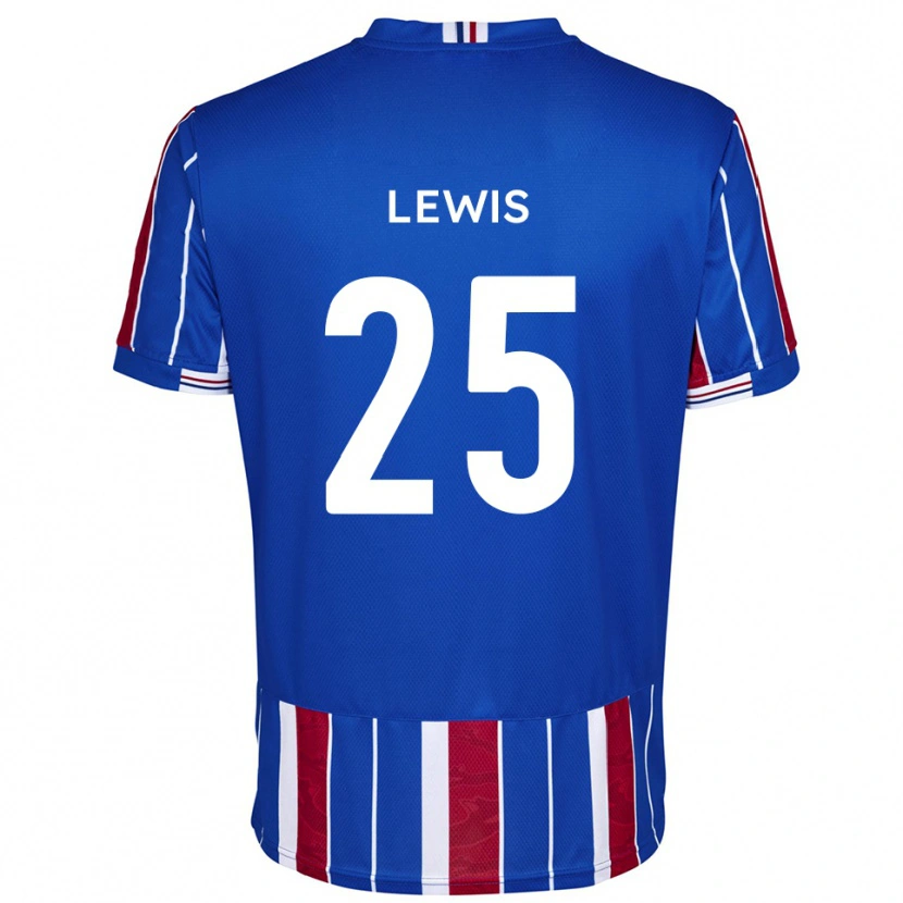 Danxen Women Harry Lewis #25 Blue Red White Home Jersey 2025/26 T-Shirt